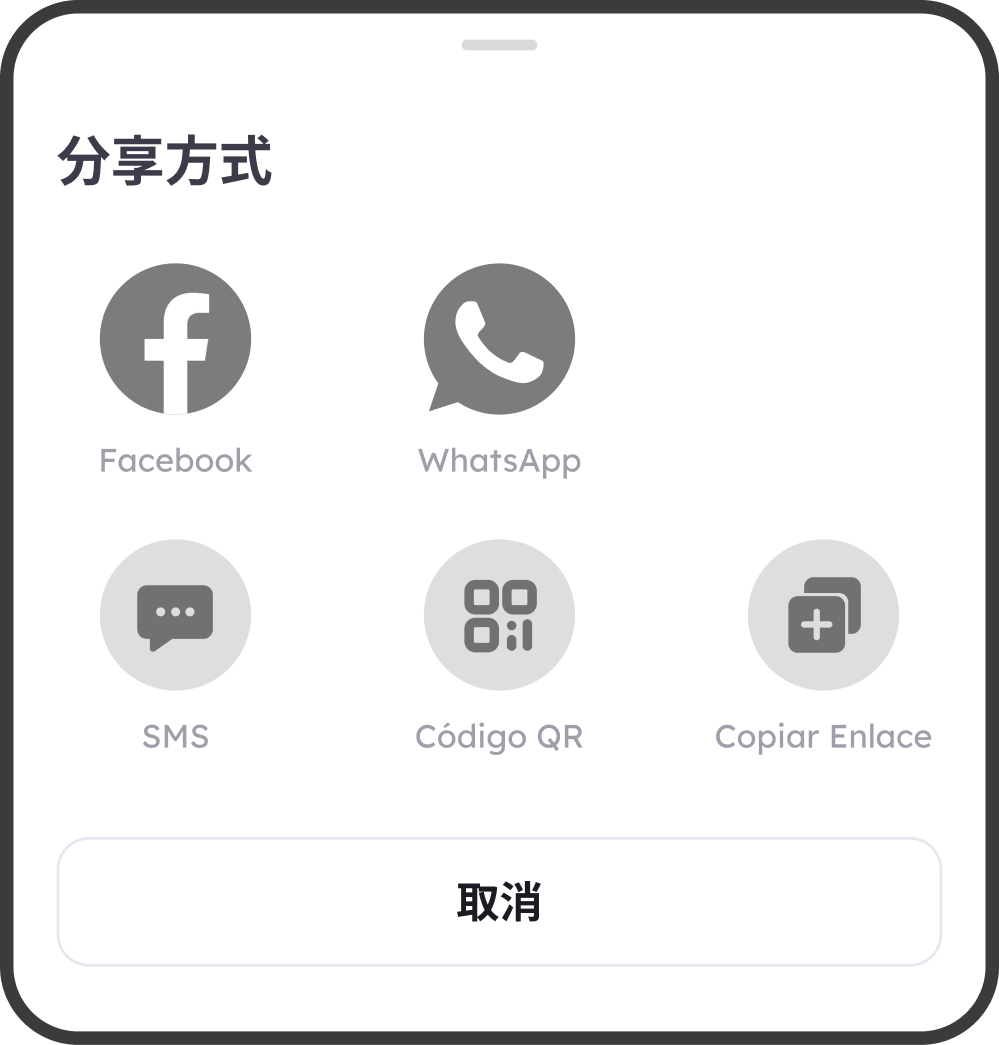 邀新活动分享弹窗